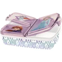 Stor Disney Frozen Multi compartment broodtrommel (18cm X 13cm X 6cm)