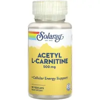 Solaray Acetyl L-carnitine 500 Mg 30 Eenheden