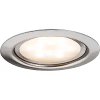 Paulmann Micro Line LED - Meubelinbouwlampenset 3x4,5W staalgeb./metaal