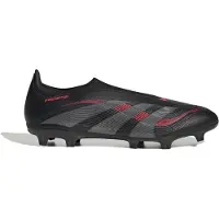 Adidas Predator League Veterloze Gras / Kunstgras Voetbalschoenen (MG) Zwart Grijs Rood