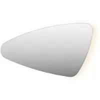 Ink Spiegel organisch sp23 120x70 cm met verlichting en spiegelverwarming links mat wit