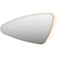 Ink Spiegel organisch sp23 120x70 cm met verlichting en spiegelverwarming links mat goud