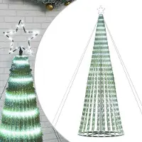 vidaXL LED-kerstboom 1028 LEDs koud wit 403 cm