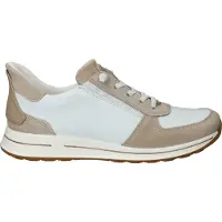 Ara Sneakers laag 'Osaka' donkerbeige / wit
