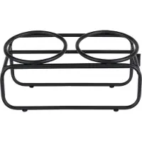 District 70 Voerstandaard Butler Zwart 29,5 X 14 X 14,5 Cm