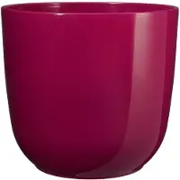 Mica Decorations Tusca pot rond fuchsia h16xd17 cm