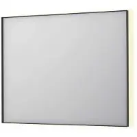 Ink Spiegel SP32 100x4x80 cm Incl. Indirect LED-Verlichting Rondom en Spiegelverwarming Geborsteld Metal Black