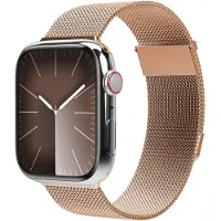Vonmählen Milanese Loop 2 Apple Watch 42 / 41 Mm Bandje Roze Goud
