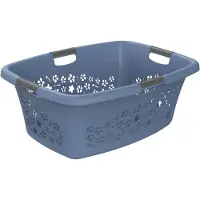 Rotho Wasmand Flowers 65 x 48 x 26 cm - 50 l Kunststof Blauw