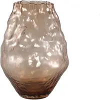 Ptmd Narin Cream Irregular Shaped Glass Vase L (Bruin, 24x31.5x24cm)