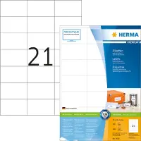 Herma Premium 4616 permanent hechtende etiketten A4 70 x 42,3 mm wit (4.200 etiketten)