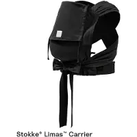 Stokke Limas draagzak, zwart - Versie 2023 (OCS) - Draagzak voor pasgeborenen met halve gesp - Drie draagopties - Veilig vanaf de geboorte, tot 15 kg