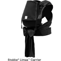 Stokke Limas Carrier Plus, Zwart - Versie 2023 (OCS) - Babydrager met halve gesp - Drie draagopties - Veilig voor baby's van 1 maand/ 4 kg tot 18 kg