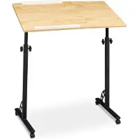 Relaxdays Laptop tafel, Notebookstandaard, Bruin
