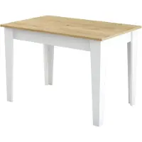 Skye Decor Woody Fashion keukentafel - 110x72x75 cm - Eik/wit