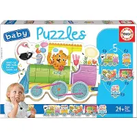 Educa Trein met dieren puzzel van 19 stukjes