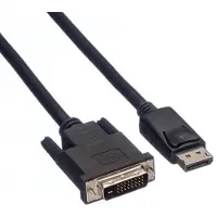 Roline DisplayPort Kabel DP Male - DVI Male (24+1), LSOH, zwart, 2 m