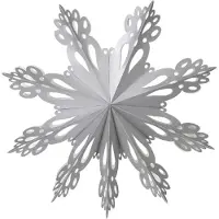 Broste Copenhagen papieren sneeuwster zilver - Papier - Kerstversiering -
