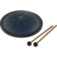 Meinl Small Steel Tongue Drum Navy Blue G Minor 8 Notes 7"/18 cm