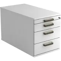 Hjh OFFICE PRO SIGNA TC30 SG - Rolcontainer Wit Hout met 3 lades Greeplijst kunststof