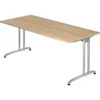 Hjh OFFICE PRO BELA 19 S - 180 x 80 Eiken