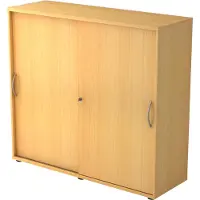 Hjh OFFICE PRO BETA 1753S - Beuken Hoogte van de map | 3 OH Schuifwandkast Metalen handgreep