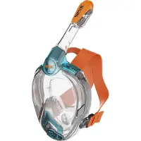 Seac Schnorchelmaske - Libera Junior - Aquamarin/Orange - - 6+ Jahre (116+) - Tauchermasken