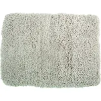 MSV Badkamerkleedje/badmat tapijt - voor de vloer - beige - 50 x 70 cm - langharig - Badmatjes
