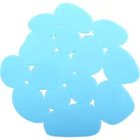 MSV Antislip Pads – Set van 4 Antislip Stickers voor Bad en Douche – Badmat Antislip Pads met Kiezelsteendesign – Badkamer Antislip