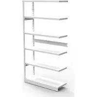 Kerkmann Complete stelling PROGRESS 500 T, aanbouwsectie, zonder achterwand, H 1900 x B 750 x D 340 mm