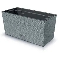 Prosperplast 8l Furu Collection 39.5x18.5x19.5 Cm Za5227 Flowerpot Zilver