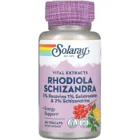 Solaray , Rhodiola Schizandra Vital Extracts, 60 VegCaps