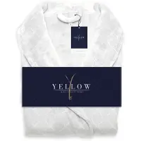 Yellow Suites Luxe Rilievo Badjas - Wit L