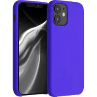 Kwmobile telefoonhoesje geschikt voor Apple iPhone 12 mini - Hoesje met siliconen coating - Smartphone case in Baltisch blauw