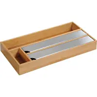 Kesper FSC Keuken Foliedispenser voor 2 Rollen folie - Met 2 opbergvakken - Keuken lade Folie dispenser voor aluminium- & huishoudfolie