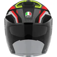 AGV Irides Zurigo Zwart Rood Geel Jethelm Maat M