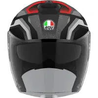 AGV Irides Zurigo Mat Zwart Grijs Jethelm Maat S