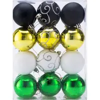 Casaria Kerstballen 24 stuks Kleurrijk