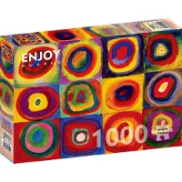 Enjoy Puzzle Vassily Kandinsky - Color Study - Squares with Concentric Circles Puzzel (1000 stukjes)