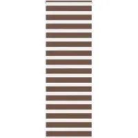 vidaXL Zebra rolgordijn 85x200 cm stofbreedte 80,9 cm polyester bruin