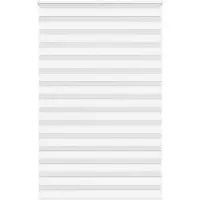vidaXL Zebra rolgordijn 150x200 cm stofbreedte 145,9cm polyester wit