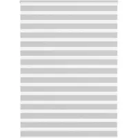 vidaXL Zebra rolgordijn 160x200 cm stofbreedte 155,9 cm lichtgrijs