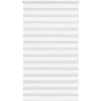 vidaXL Zebra rolgordijn 120x200 cm stofbreedte 115,9cm polyester wit