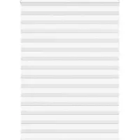 vidaXL Zebra rolgordijn 160x200 cm stofbreedte 155,9cm polyester wit