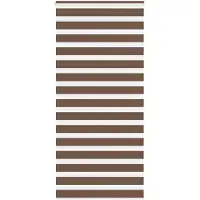 vidaXL Dubbele rolgordijn, bruin, 100x230 cm, stofbreedte 95,9 cm, polyester