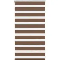 vidaXL Zebra rolgordijn 75x100 cm stofbreedte 70,9 cm polyester bruin