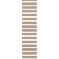 vidaXL Zebra Blind 60x230 cm stofbreedte 55,9 cm polyester zandbruin
