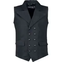 Gothicana by EMP - Gothic Bodywarmer - From Safety To Where - M tot 3XL - voor Mannen - zwart - Maat L
