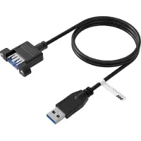 Efbe-Schott K5265SW.0,5V2 USB-kabel USB 3.2 Gen 1 (3.1 Gen 1) 0,5 m USB A 5 Gbit/s Zwart