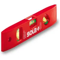 Sola Kunststof waterpas PTM5/20 blister, 20cm 3 libellen hobby rood magn. SB - 01430620 - 01430620